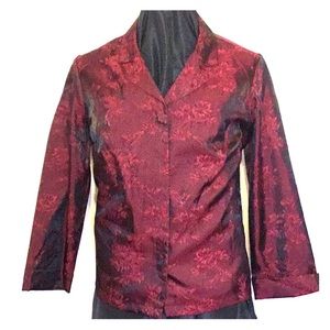 Ruby Silk Blouse